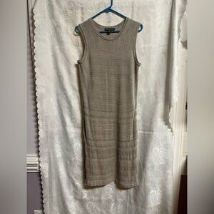Tommy Bahama Sleeveless Knit Midi Dress in Taupe